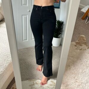 High Waisted Black Slim Bootcut Levi’s Jeans